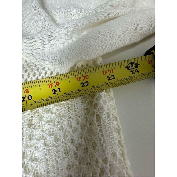 Multiples  Boho Crochet  Patchwork Duster Cardigan Cream Size XL - Picture 12 of 14